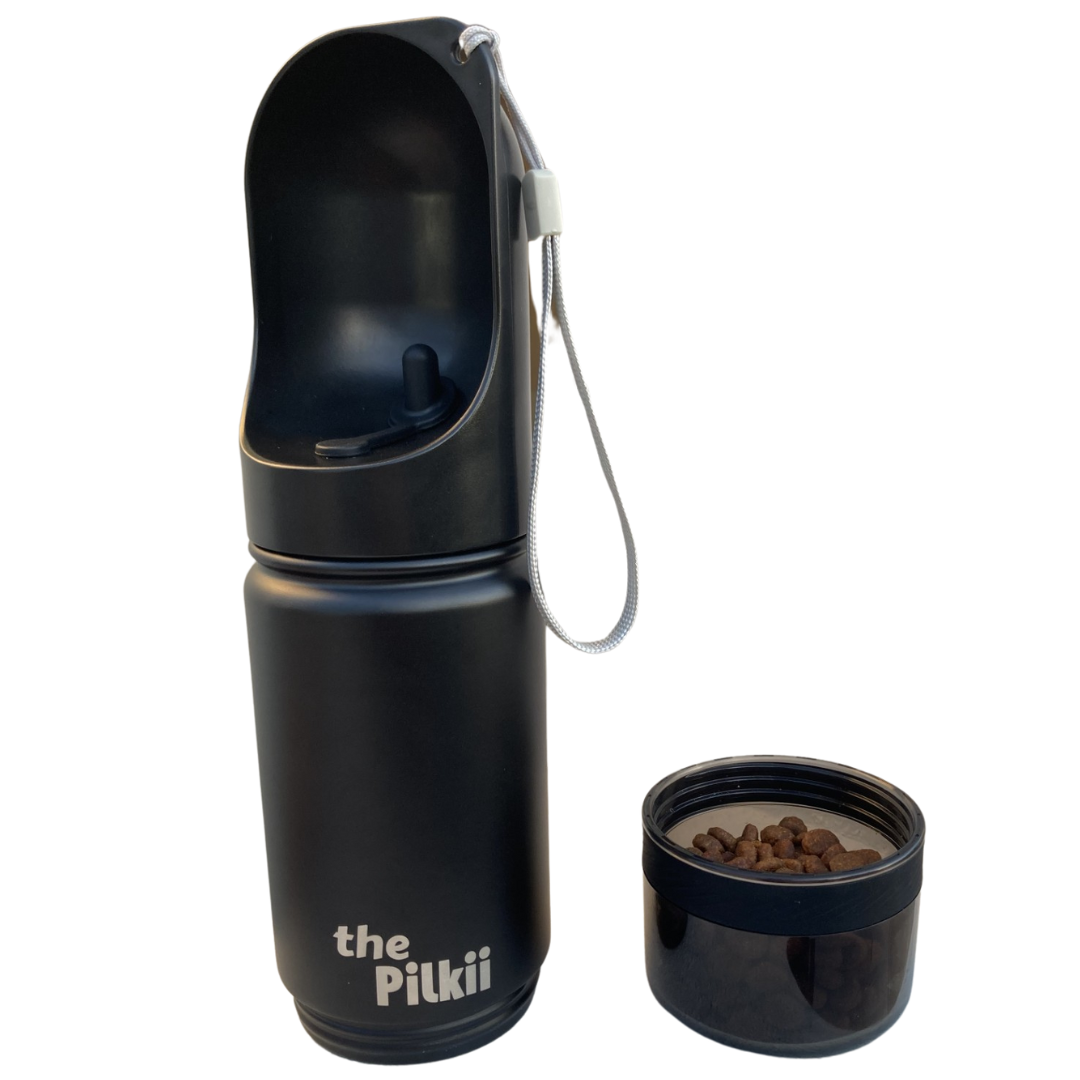 Puppy Water Bottle With Treat Container