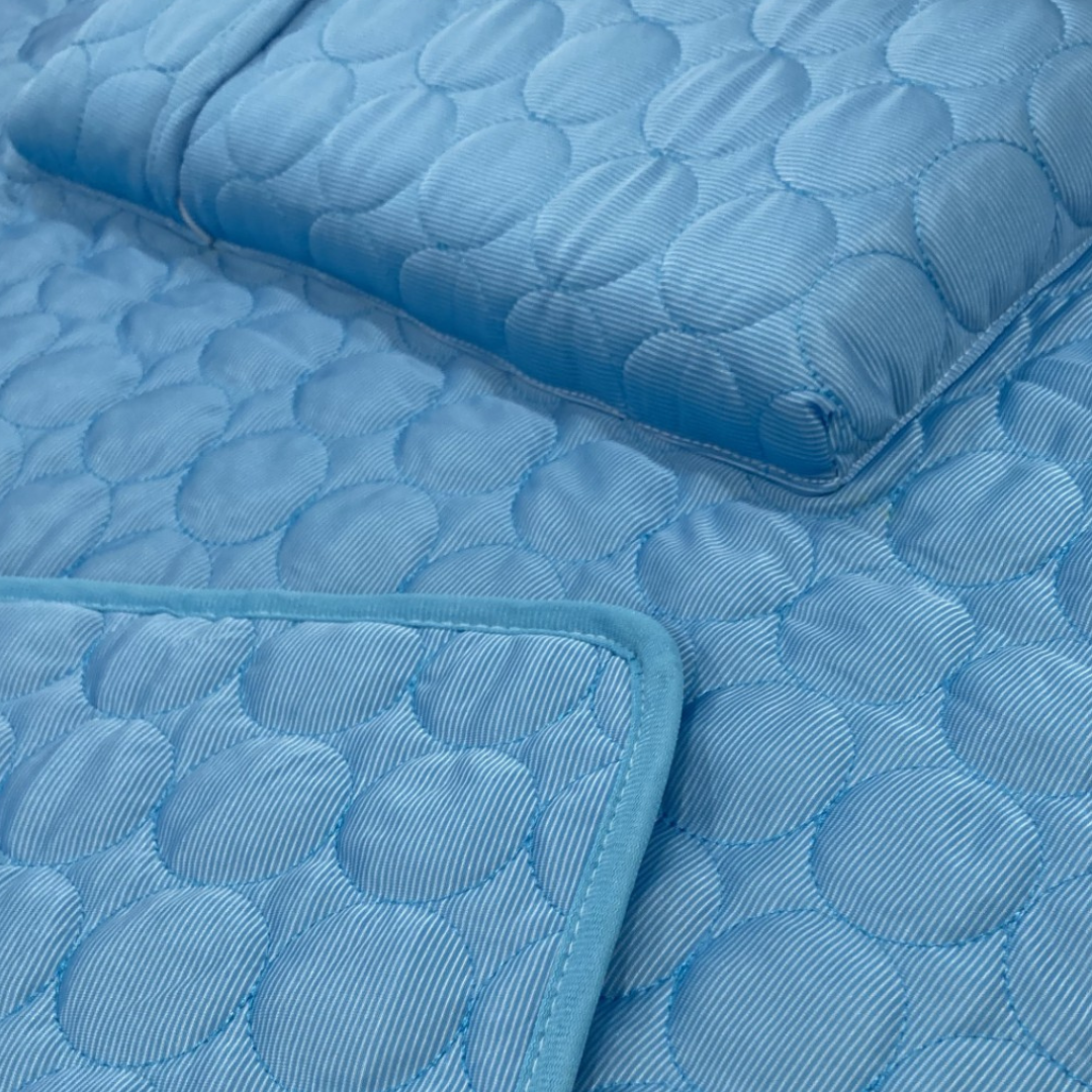 Blue Silk Touch Cooling Blanket