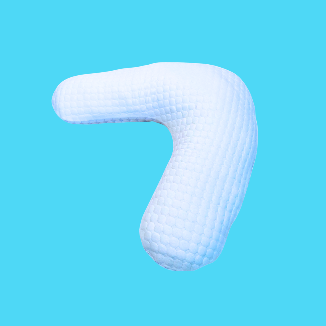 V shaped boomerang pillow memory foam filled