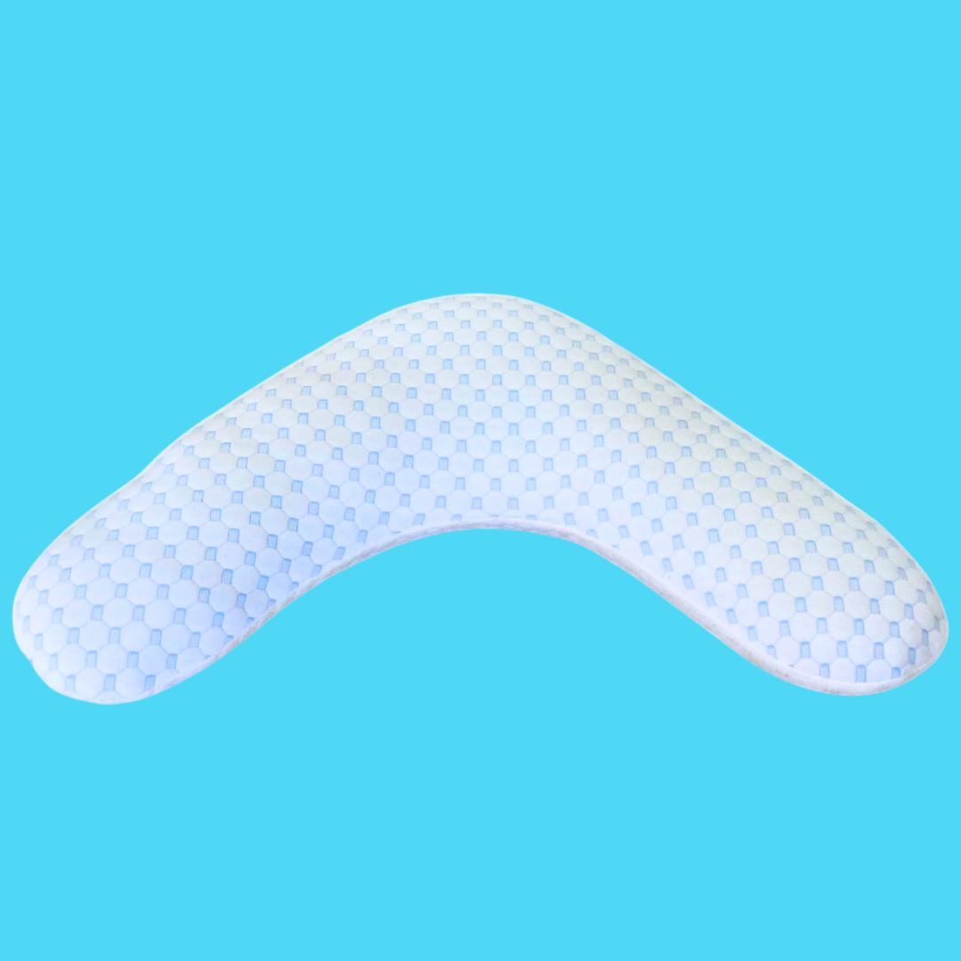 Boomerang V Shaped Pillow Filled with Chipped memory foam 